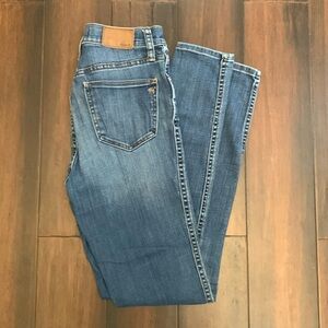 Madewell High rise skinny jeans.